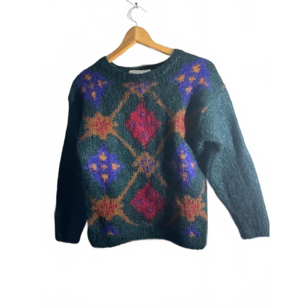 Collections by Michelle Stuart  Vintage Mohair Blend Women's Sweater Small